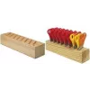 Westcott 112TidyC 00 Holz-Scherenblock mit 32 Kinderscheren, 130 mm, abgerundete Spitzen, 5 cm Skala
