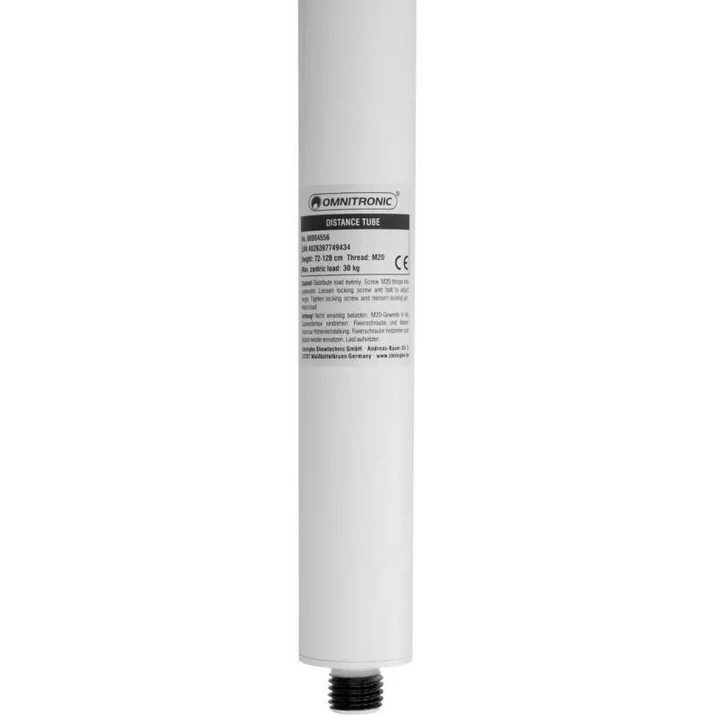 OMNITRONIC Lautsprecher-Distanzstange Bassbox/Top-Lautsprecher Weiß (60004556)