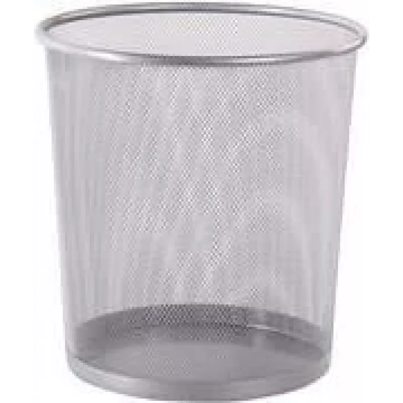 Westcott Drahtgitter-Abfalleimer, 12,3 L, Silber, Rund, 230 x 270 mm E-744607 00