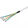 Wentronic Goobay 80 dB Quattro Koaxial-Antennenkabel mit F-Steckern, 2x geschirmt, CCS, 10 m 67330