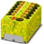 Phoenix Contact PTFIX 10/12X4-GNYE Verteilerblock, Push-in, 10 mm², Grün/Gelb 1153438