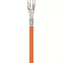 Wentronic Goobay Cat.7 S/FTP (PiMF) Massivkupfer-Installationskabel, 100 m, LSZH, Orange 91888