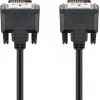Wentronic goobay DVI-D Dual Link Kabel 0,5m Schwarz mit Rändelschrauben 93295