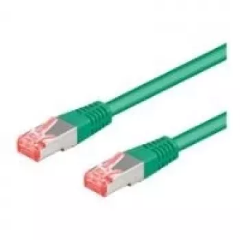 Wentronic 95647 CAT6 Patchkabel, RJ45 Stecker zu Stecker, 25 m, Grün