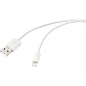 Renkforce USB 2.0 USB-A auf Apple Lightning Kabel 1m Weiß Matt RF-5724084