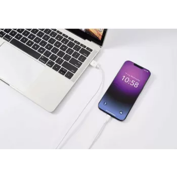 Renkforce USB 2.0 USB-A auf Apple Lightning Kabel 1m Weiß Matt RF-5724084
