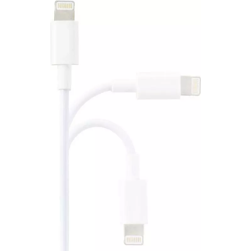 Renkforce USB 2.0 USB-A auf Apple Lightning Kabel 1m Weiß Matt RF-5724084