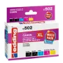 Edding EDD-502 E Kompatible Tintenpatronen Multi-Pack für Canon PGI-550PGBK XL, CLI-551 C/M/Y XL (Schwarz, Cyan, Magenta, Gelb)