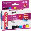 Edding EDD-502 E Kompatible Tintenpatronen Multi-Pack für Canon PGI-550PGBK XL, CLI-551 C/M/Y XL (Schwarz, Cyan, Magenta, Gelb)