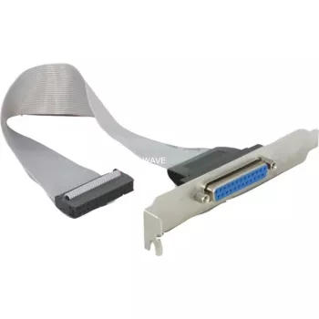 Delock Slotblende 1 x Parallelport DB25 Buchse auf 26-Pin IDC - 25 cm 84300