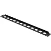 Renkforce 19 Zoll 1 HE 12-Port-Patchpanel-Frontplatte für XLR/USB/BNC-Buchsen, Schwarz (RF-7116962)