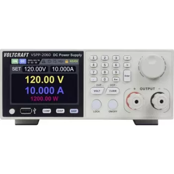 VOLTCRAFT VSPP-2060 Rack-Mount Labor-Netzgerät, einstellbar 0-600 V/DC 0-10 A, 2000 W, USB, RS-485, LAN programmierbar VC-18673215