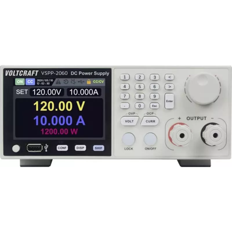 VOLTCRAFT VSPP-2060 Rack-Mount Labor-Netzgerät, einstellbar 0-600 V/DC 0-10 A, 2000 W, USB, RS-485, LAN programmierbar VC-18673215