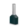 LAPP Zwillings-Aderendhülse, 0,75 mm², 8 mm, teilisoliert, grau, 500 Stück 61802000