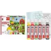 Marabu KiDS Window Color Set Farm, 6 x 25 ml abziehbare Fensterfarbe, wasserbasiert, ablösbar, 1 Set (0306000000006)