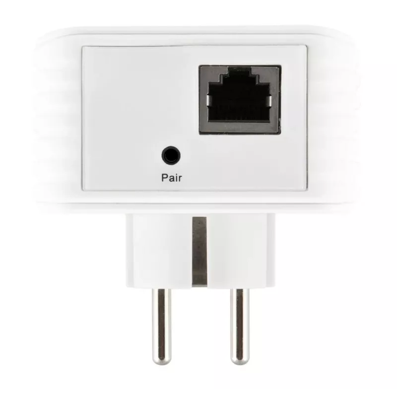 ALLNET ALL1681203-CH Powerline 1200 Mbps Gigabit PoE+ Bridge mit integrierter Steckdose