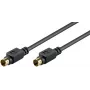 Goobay AVK 157 S-Video Kabel 1m Stecker zu Stecker Schwarz 50057