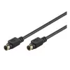 Goobay AVK 157 S-Video Kabel 1m Stecker zu Stecker Schwarz 50057