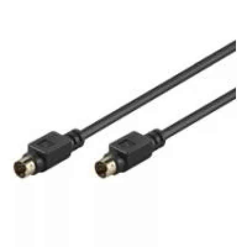 Goobay AVK 157 S-Video Kabel 1m Stecker zu Stecker Schwarz 50057
