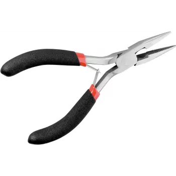 Wentronic Flachrundzange 125 mm mit gezahnten Backen (25 mm)