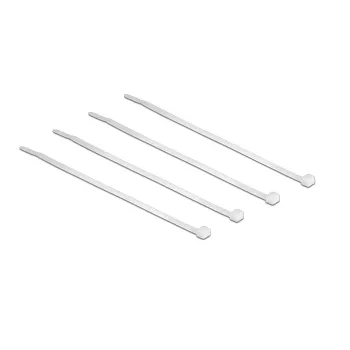 Delock Kabelbinder transparent L 200 x B 3,6 mm 100 Stück (18606)