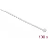 Delock Kabelbinder transparent L 200 x B 3,6 mm 100 Stück (18606)