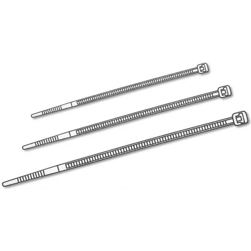 Delock Kabelbinder transparent L 200 x B 3,6 mm 100 Stück (18606)