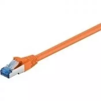 Wentronic Goobay CAT 6a S/FTP Patchkabel, RJ45, 5 m, Orange, LSZH, Kupfer 93818