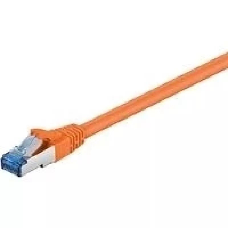 Wentronic Goobay CAT 6a S/FTP Patchkabel, RJ45, 5 m, Orange, LSZH, Kupfer 93818