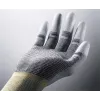 Uvex Unipur Carbon Nylon-Strick-Schutzarbeitshandschuhe, Größe 10, Grau/Schwarz, PU-Handflächenbeschichtung, Antistatisch 6055610