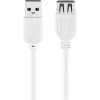 Wentronic USB 2.0 A Stecker auf Buchse Verlängerungskabel 5m Weiß 96288