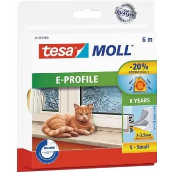 tesamoll 6m Tür-/Fensterdichtungsband Selbstklebend Braun (05463-00121-00)