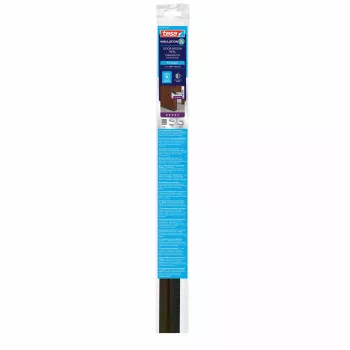 tesa Moll COMFORT Türdichtungsstreifen, Braun, 40 mm x 1 m, Selbstklebendes Aluminium