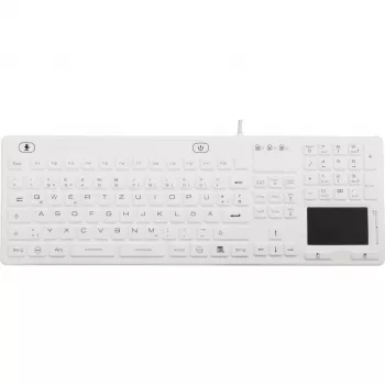 Renkforce iM-IKB110-WH USB-Tastatur QWERTZ Deutsches Layout Schwarz-Weiß
