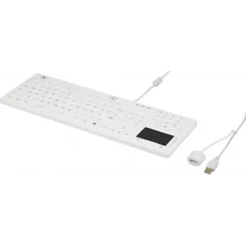 Renkforce iM-IKB110-WH USB-Tastatur QWERTZ Deutsches Layout Schwarz-Weiß