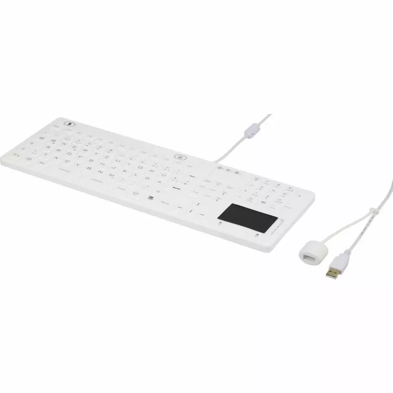 Renkforce iM-IKB110-WH USB-Tastatur QWERTZ Deutsches Layout Schwarz-Weiß