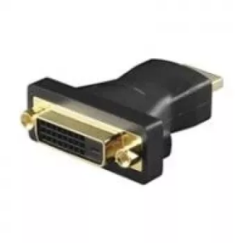 Wentronic Goobay HDMI auf DVI-D Adapter, HDMI Stecker auf DVI-D Buchse, vergoldet, schwarz, 2560x1600 68930