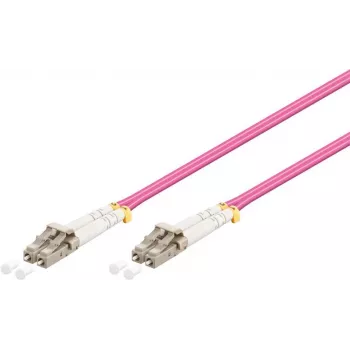 Wentronic 95938 LWL-Patchkabel LC auf LC Multimode, Pink