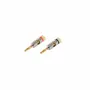 SHIVERPEAKS BASIC-S Bananenstecker-Set, 2-teilig Rot/Schwarz, vergoldetes Metall, 4 mm BS56210-SET