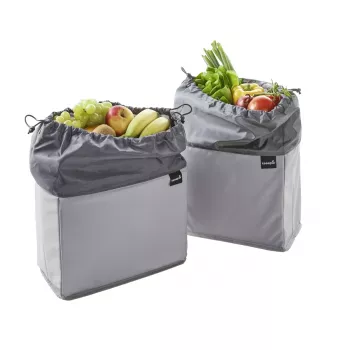 keeeper neo Obst- und Gemüsebeutel, 13 Liter, Graphit, Kordelzugverschluss, platzsparend 1429582600000
