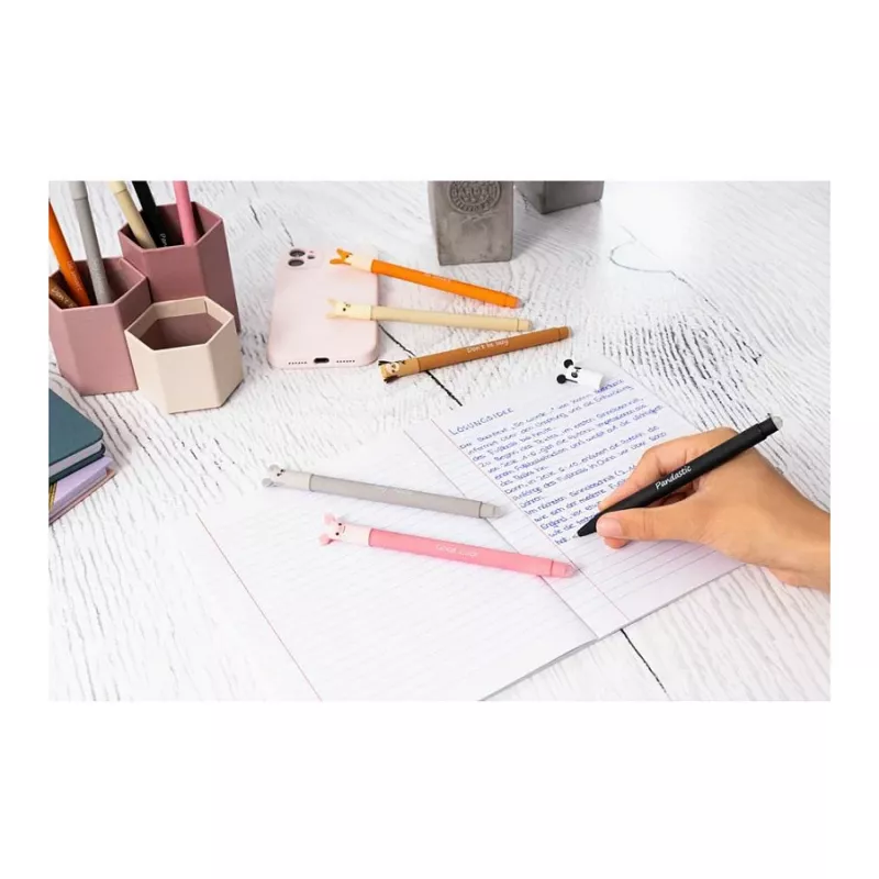 Faber-Castell Eberhard Faber Animal Erase it! Panda Gelstift 0,7 mm Blau 582107