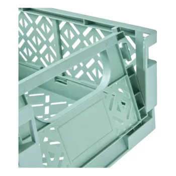 keeeper Mini-Faltbox fritzi, Größe L, Nordic Green, 9,6 Liter, faltbare dekorative Aufbewahrungsbox, lebensmittelecht, 1 Stück 1023431500000