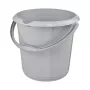 keeeper mika eco runder Reinigungseimer, 10 Liter, Steingrau, 100% Recyclingkunststoff, ergonomischer Griff 1171015000000