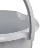 keeeper mika eco runder Reinigungseimer, 10 Liter, Steingrau, 100% Recyclingkunststoff, ergonomischer Griff 1171015000000