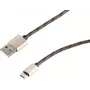 SHIVERPEAKS S-Conn USB 2.0 Kabel, USB-A auf Micro-USB B, 0,9 m, Braun 14-50079