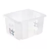 keeeper Aufbewahrungsbox karolina Stitch, 24 Liter drehbare/stapelbare Box mit Deckel, PP, Transparent, 1 Stück 1223700131900