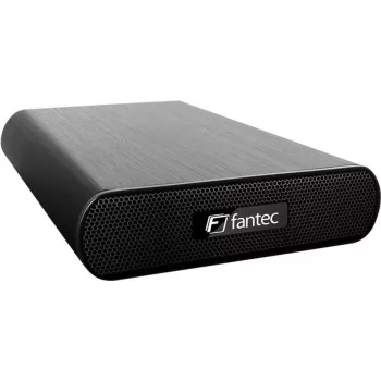 Fantec DB-AluAir U2e 3,5 inch SATA HDD-Gehäuse, USB 2.0 & eSATA, Schwarz 1594