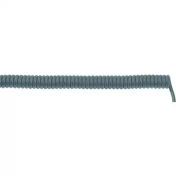 LAPP UNITRONIC SPIRAL LiF2Y11Y Spiralkabel, 4 x 0,25 mm², 200 mm eingezogen / 800 mm ausgefahren, Grau 73220351