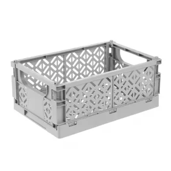 keeeper Mini-Faltbox fritzi, Größe M, Nordic Grey, 3,4 Liter, faltbare Dekorationsbox, lebensmittelecht, 1 Stück 1023313000000