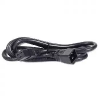 BACHMANN IEC C20 auf C19 Stromkabel 1m Schwarz 16A 250V 356.1228